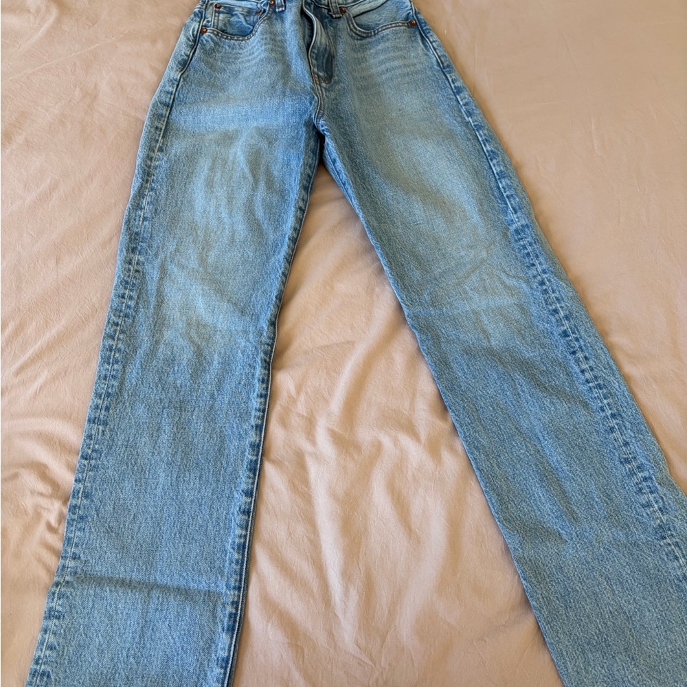 Madewell Women's High Rise Denim Jeans - Light Blue